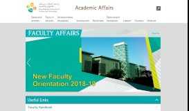 
							         Faculty Affairs - Academic Affairs - KAUST								  
							    