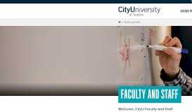
							         Faculty and Staff | City University of Seattle								  
							    