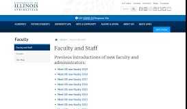 
							         Faculty and Staff – Faculty - University of Illinois Springfield - UIS								  
							    