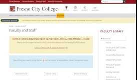 
							         Faculty and Staff | Fresno City College								  
							    