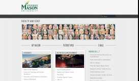 
							         Faculty and Staff - George Mason University								  
							    