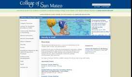 
							         Faculty and Staff portal - College of San Mateo								  
							    