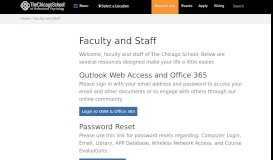 
							         Faculty and Staff Portal - The Chicago School								  
							    