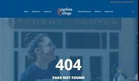 
							         Faculty and Staff Resources | Angelina College								  
							    