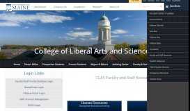 
							         Faculty and Staff Resources - College of Liberal Arts and Sciences ...								  
							    