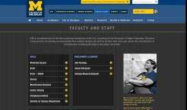 
							         Faculty and Staff › University of Michigan								  
							    