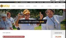 
							         Faculty and staff - Virginia Commonwealth University								  
							    