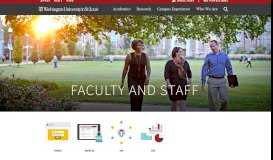 
							         Faculty and Staff – Washington University in St. Louis								  
							    