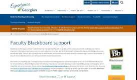 
							         Faculty Blackboard support - Georgian College								  
							    