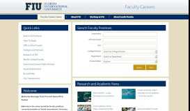 
							         Faculty Careers Home - Faculty Careers								  
							    