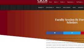 
							         Faculty - CECOS University								  
							    