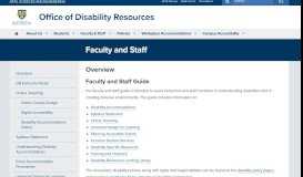 
							         Faculty : Disability Resources : University of Rochester								  
							    