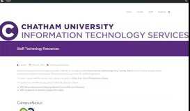 
							         Faculty | Get Started | Chatham Information Technology Services (ITS)								  
							    