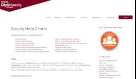 
							         Faculty Help Center - CityU Portal - City University of Seattle								  
							    