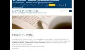 
							         Faculty KU Portal « KUPP Of Information								  
							    