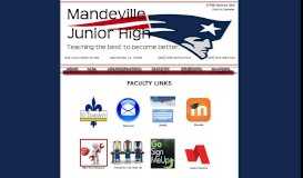 
							         Faculty Links - Mandeville Junior High!								  
							    