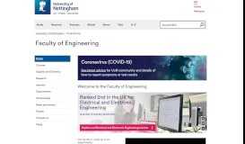 
							         Faculty of Engineering - The University of Nottingham								  
							    