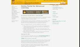 
							         Faculty of Medicine - OPAL - Online Portal for ... - University of Manitoba								  
							    