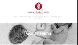 
							         Faculty Portal — National Midwifery Institute								  
							    