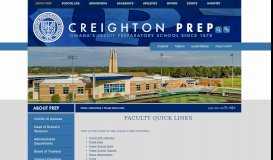 
							         Faculty Quick Links - Creighton Prep								  
							    