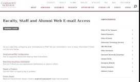 
							         Faculty, Staff and Alumni Web E-mail Access | Claremont McKenna ...								  
							    
