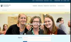 
							         Faculty & Staff | Champlain College								  
							    