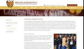 
							         Faculty & Staff Directory - Brooks DeBartolo Collegiate High School								  
							    