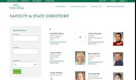 
							         Faculty & Staff Directory - Delta College								  
							    