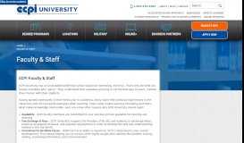 
							         Faculty & Staff | ECPI University								  
							    