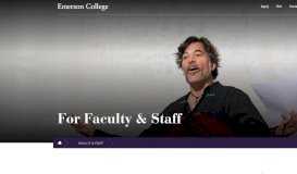 
							         Faculty & Staff | Emerson College								  
							    