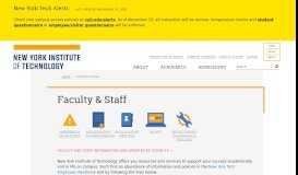 
							         Faculty & Staff | NYIT								  
							    