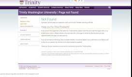 
							         Faculty & Staff Portal - Trinity Washington University								  
							    