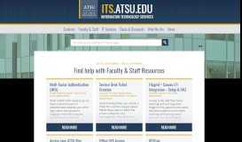 
							         Faculty & Staff Resources : Information Technology Services – ATSU								  
							    