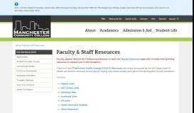 
							         Faculty & Staff Resources - Manchester Community College, New ...								  
							    