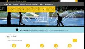 
							         Faculty & Staff Self-Service – UCF IT								  
							    