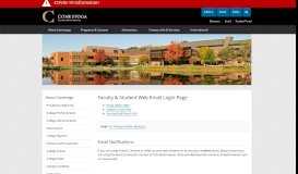 
							         Faculty & Student Web Email Login Page | Conestoga College								  
							    