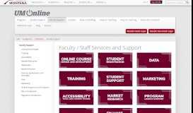 
							         Faculty Support - UMOnline - University Of Montana								  
							    