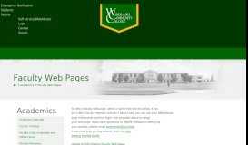 
							         Faculty Web Pages - Welcome to Woodland Community College								  
							    
