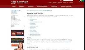 
							         Faculty/Staff Guide - Middlesex Community College								  
							    
