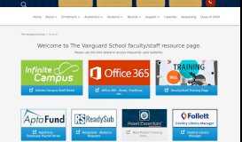 
							         Faculty/Staff Online Resources - The Vanguard School								  
							    