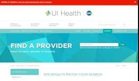 
							         FAD Search Results | UI Health								  
							    