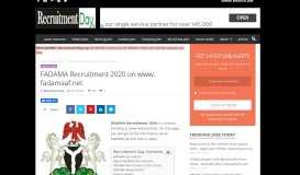
							         FADAMA Recruitment 2019/2020 - FADAMA Job on www. fadamaaf ...								  
							    