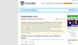 
							         Faderplay.com >> 14 complaints & reviews | SCAMGUARD™								  
							    