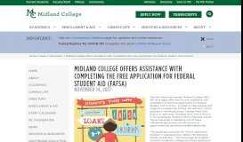 
							         FAFSA - Midland College								  
							    