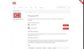 
							         Fahrplan API - Datensätze - Open-Data-Portal – Deutsche Bahn ...								  
							    