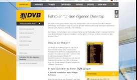 
							         Fahrplan für den eigenen Desktop - DVB | Dresdner Verkehrsbetriebe ...								  
							    