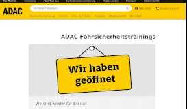 
							         Fahrsicherheitstraining des ADAC für Pkw								  
							    