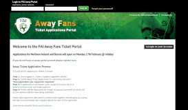 
							         FAI Away Portal: Welcome to the FAI Away Fans Ticket Portal								  
							    