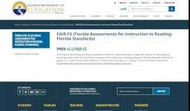 
							         FAIR-FS (Florida Assessments for Instruction in Reading ...								  
							    