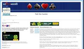 
							         Fair Go Casino Bonus Codes and Review by NoLuckNeeded ...								  
							    
